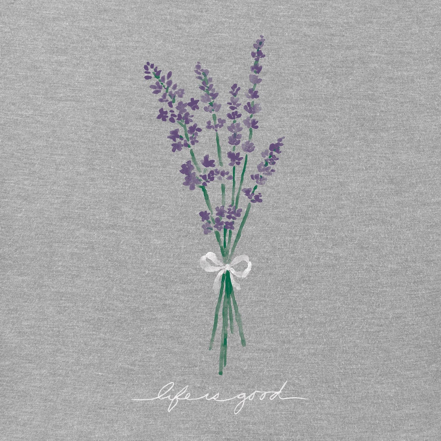 Women's Bunch of Lavender Short Sleeve Crusher Vee