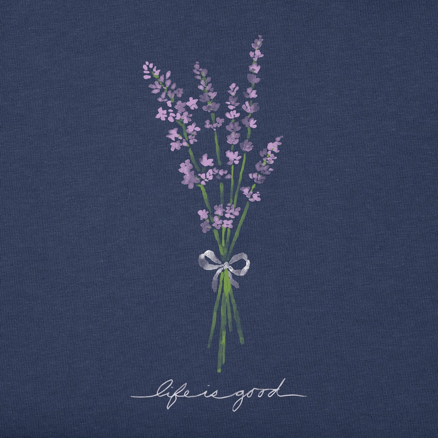 Women's Bunch of Lavender Short Sleeve Crusher Vee