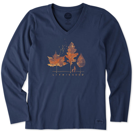 Women's Fall Walk Long Sleeve Crusher Vee