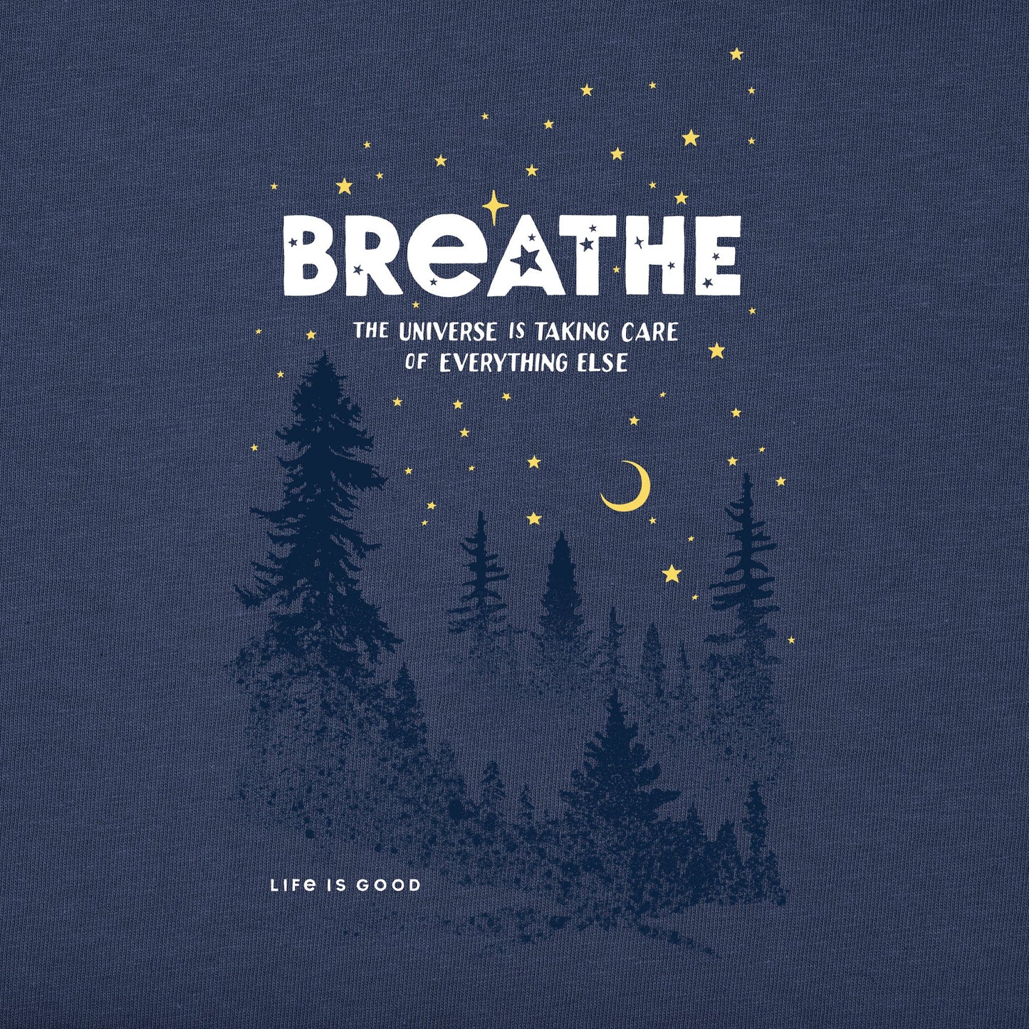 Women's Breathe in the Stars Long Sleeve Crusher Vee