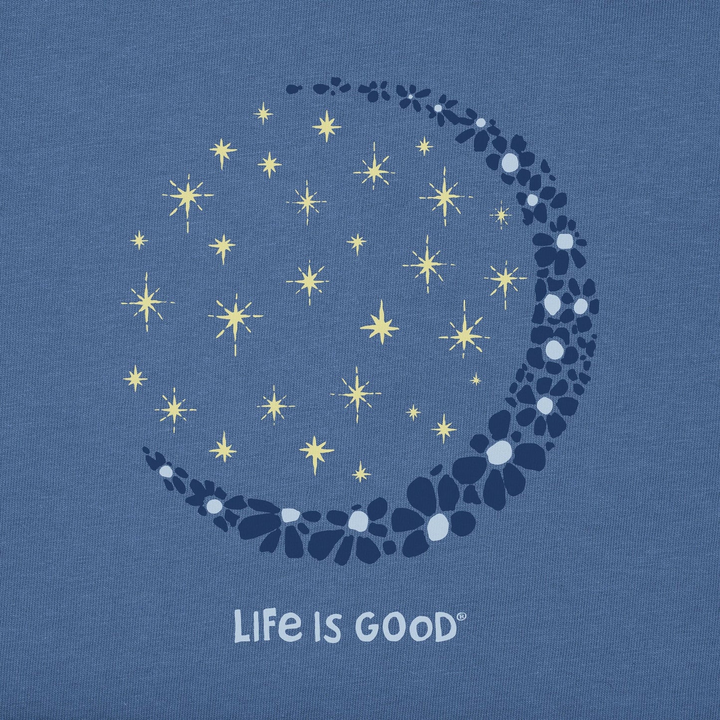 Women's Crescent Daisies Short Sleeve Crusher Tee