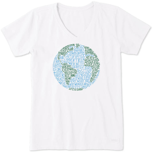 Women's Superpowered World Short Sleeve Crusher Vee