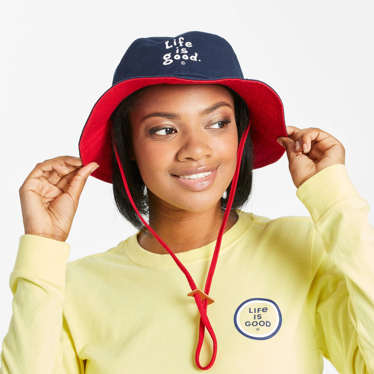 Adult Unisex LIG Vintage Wordmark Stacked Bucket Hat