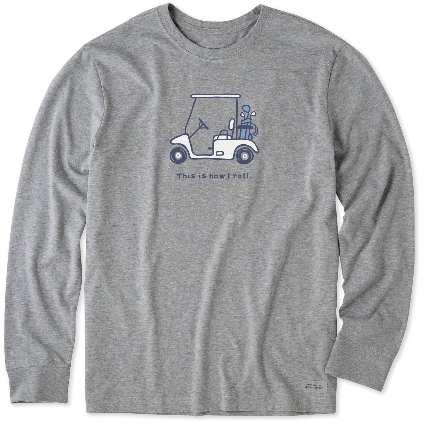 Men's How I Roll Golf Cart Long Sleeve Tee