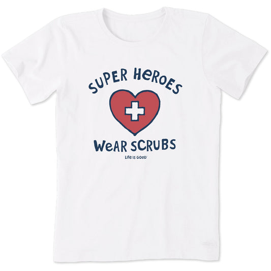 Women's Super Heroes Wear Scrubs Short Sleeve Crusher Tee