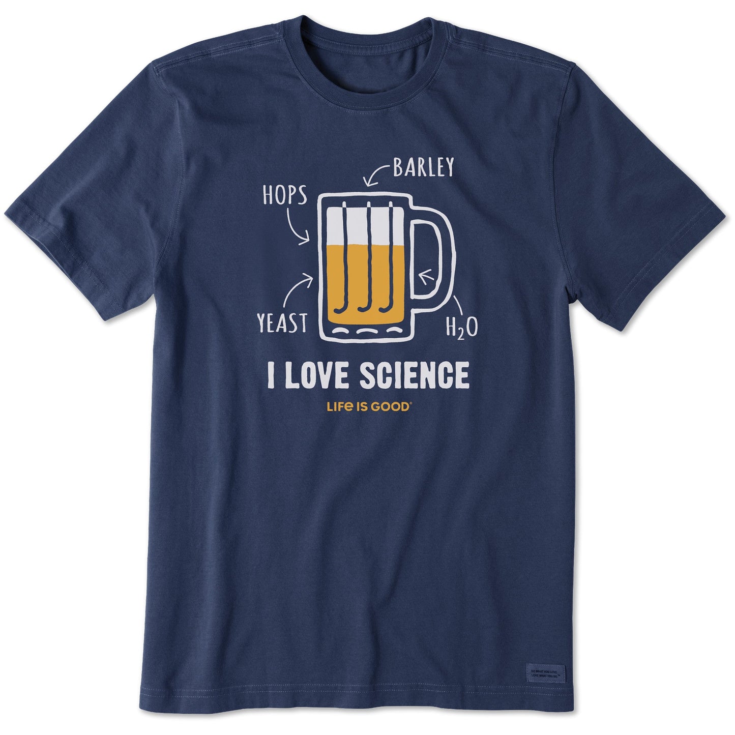 Men's I Love Science Beer Short Sleeve Tee