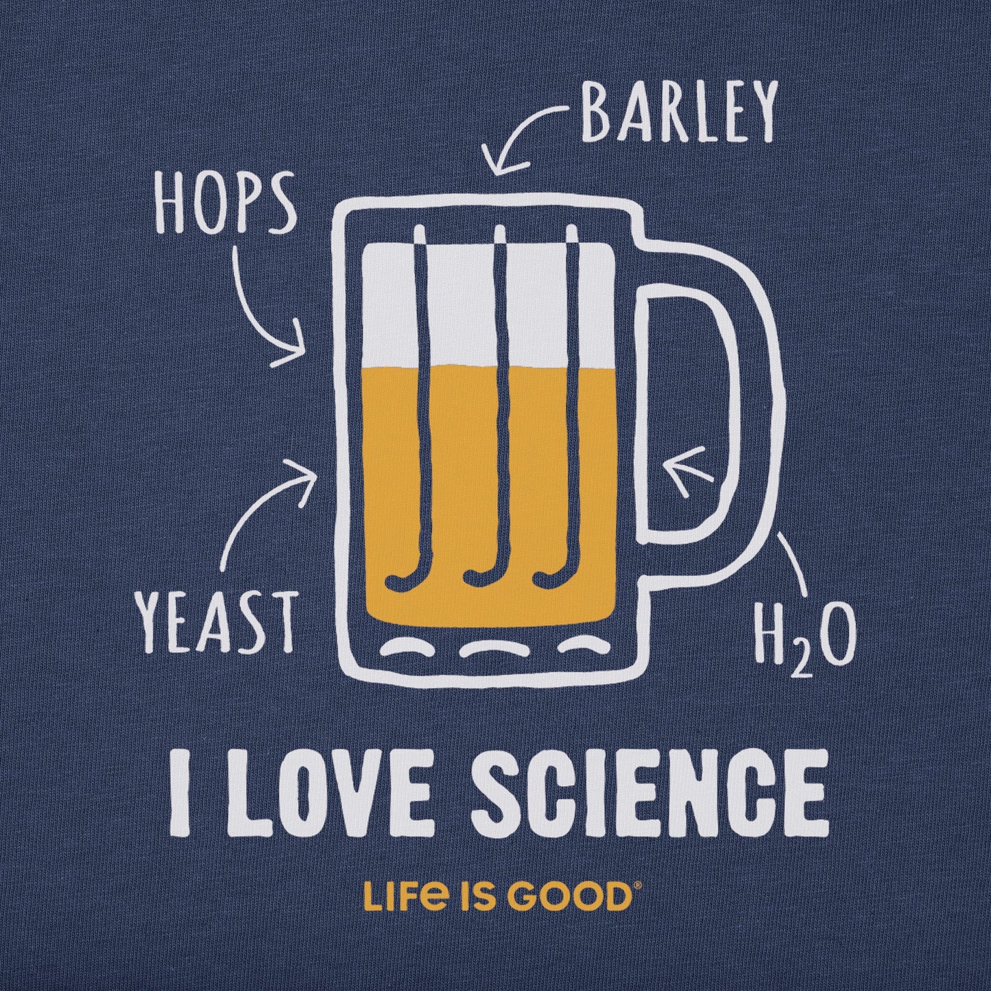 Men's I Love Science Beer Short Sleeve Tee