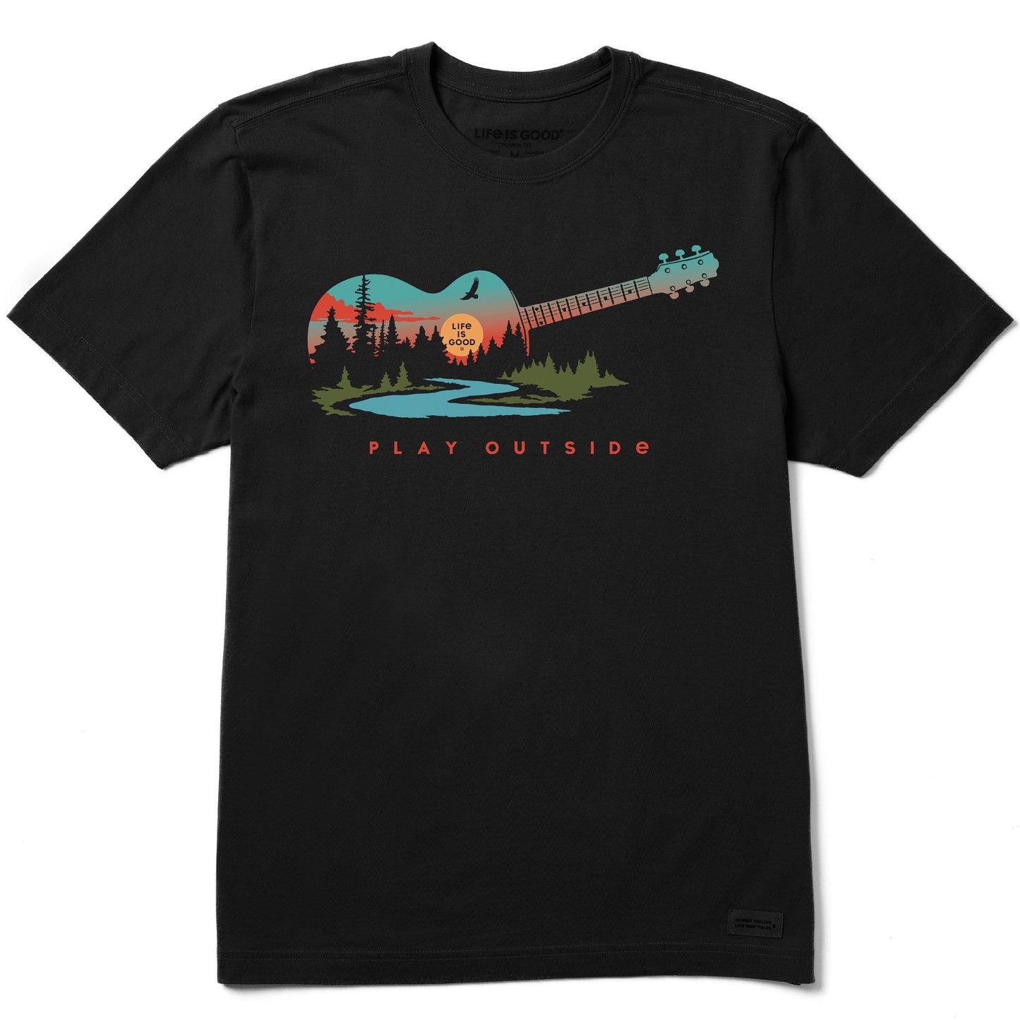 Men's Play Outside Guitar Short Sleeve Crusher Tee