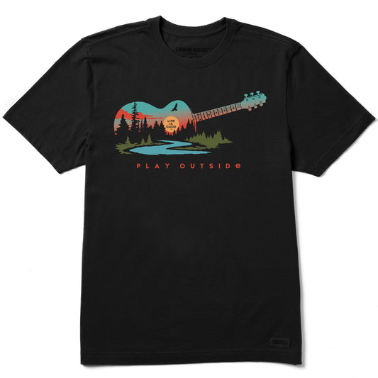 Men's Play Outside Guitar Short Sleeve Crusher Tee