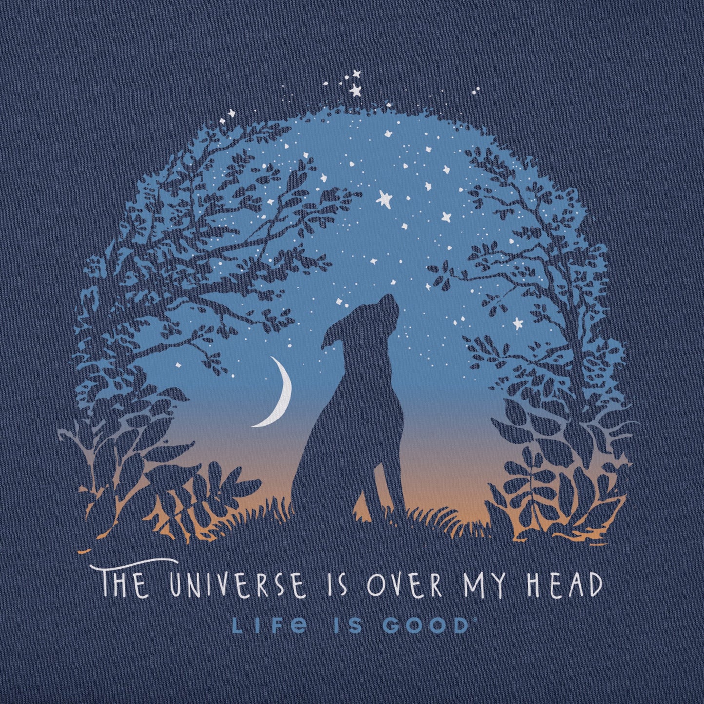 Men's Universe Over My Head Dog Short Sleeve Crusher Tee