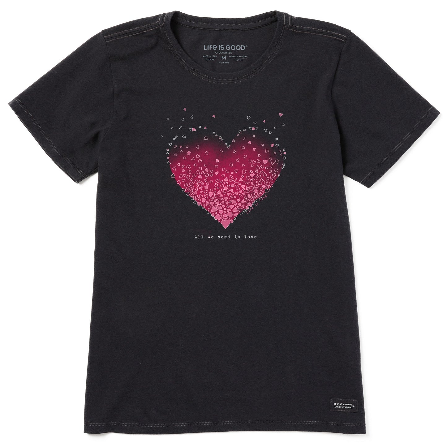 Women's Scattered Hearts Short Sleeve Tee