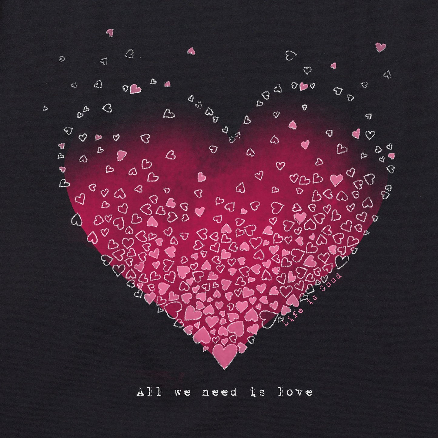 Women's Scattered Hearts Short Sleeve Tee