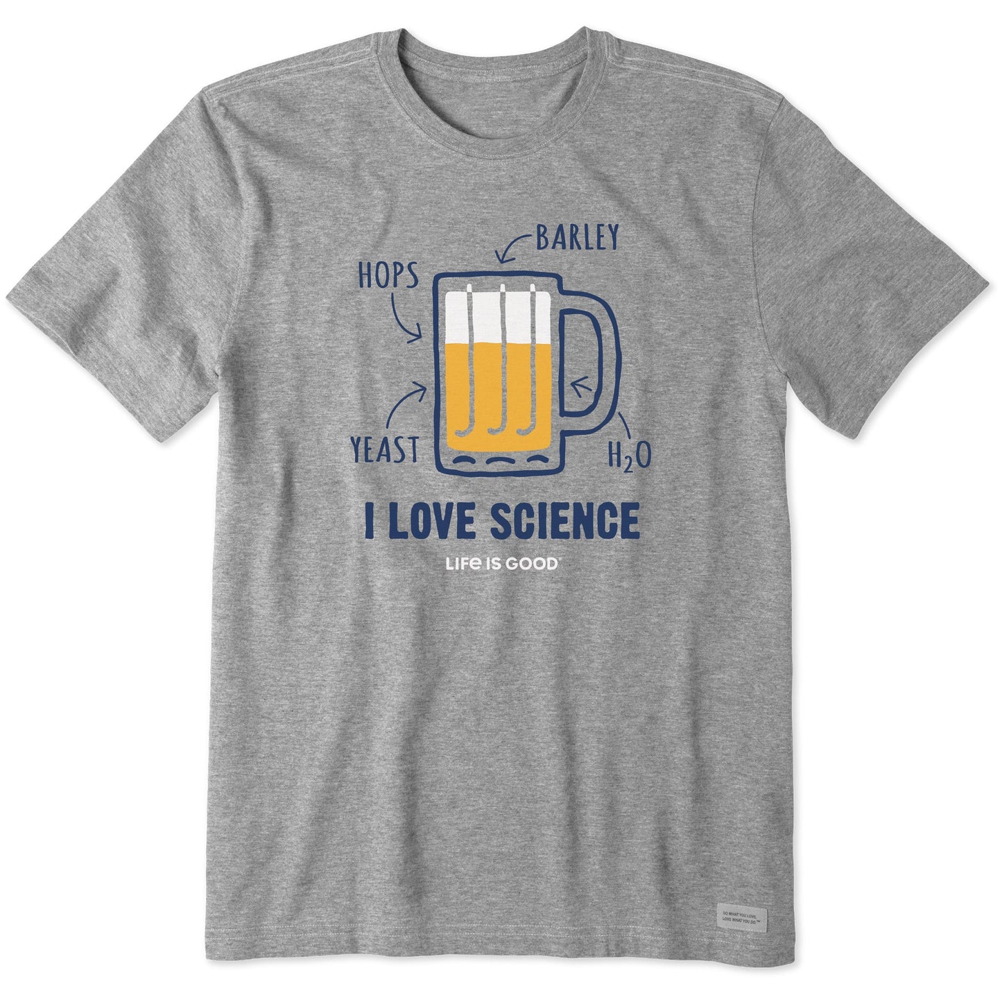 Men's I Love Science Beer Short Sleeve Tee