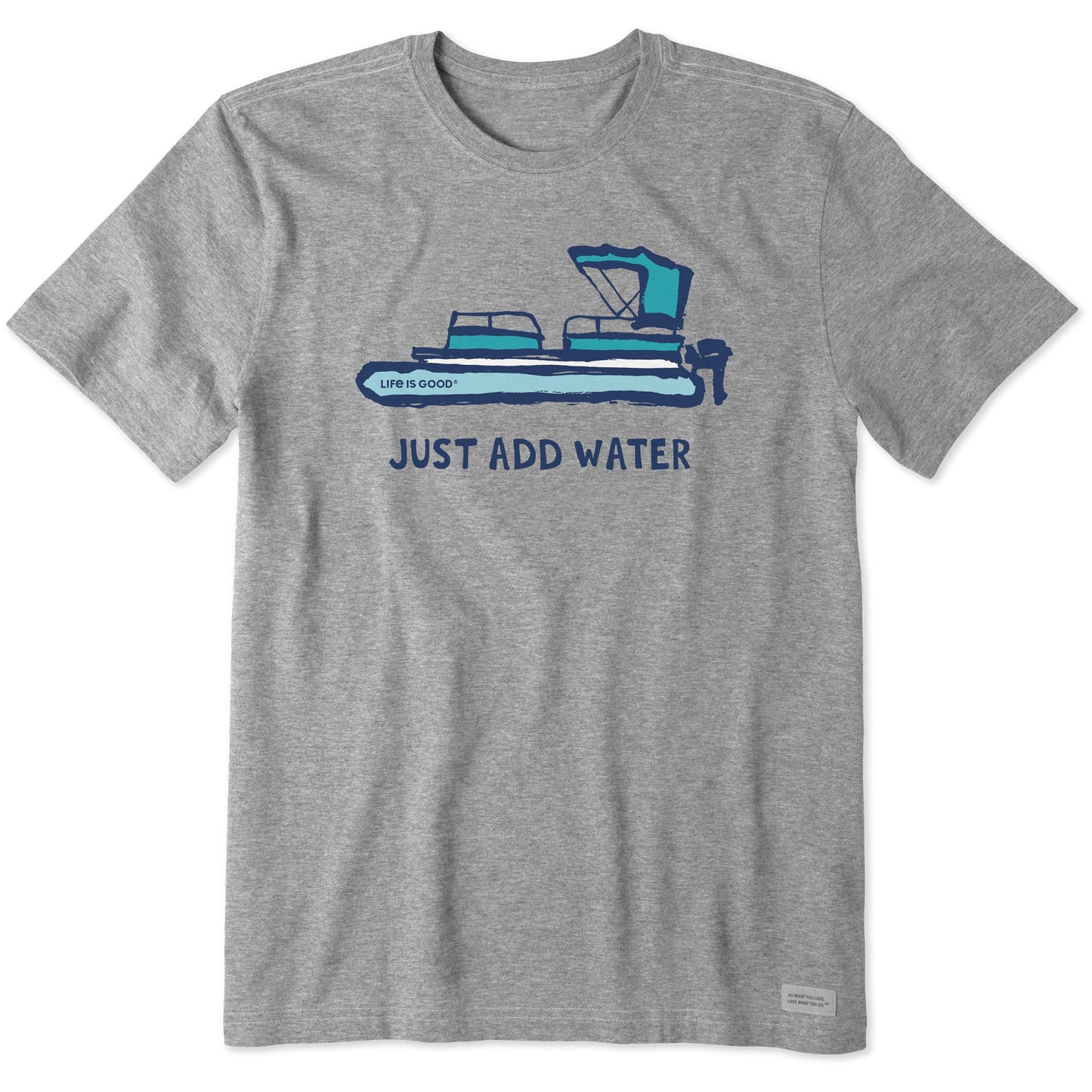 Men's Just Add Water Pontoon Boat Short Sleeve Crusher Tee
