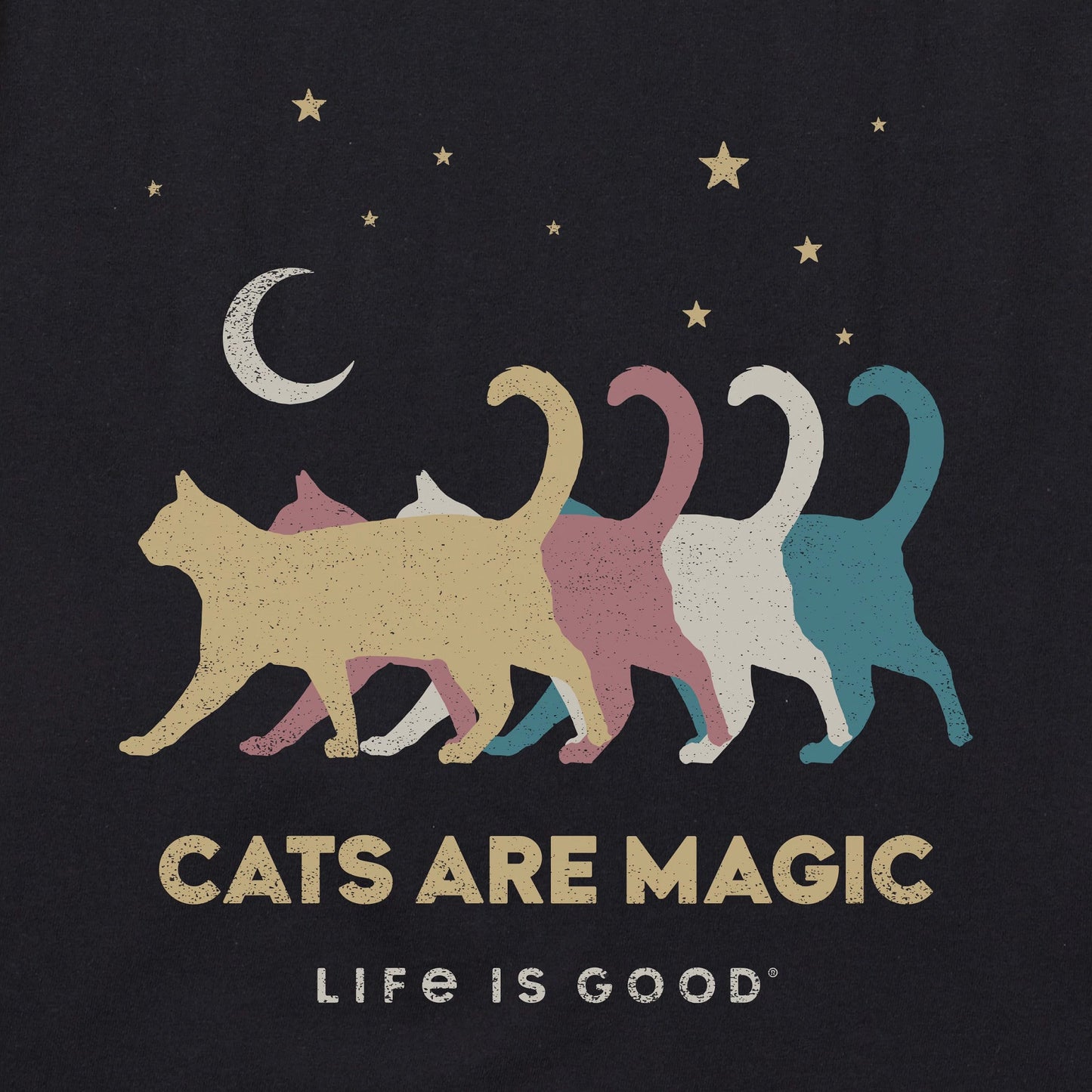 Women's Cats Are Magic Short Sleeve Crusher Tee
