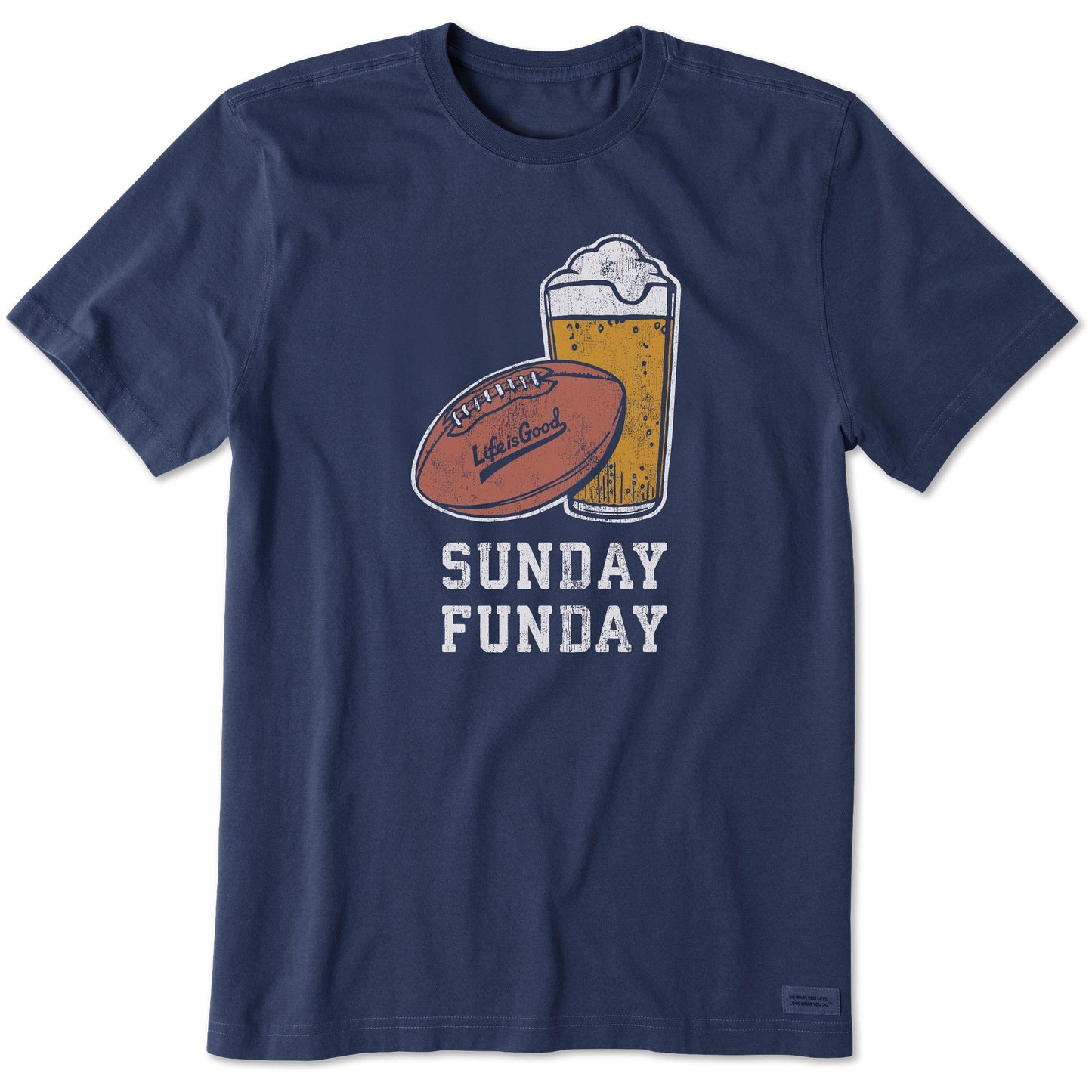 Men's Sunday Funday Football Short Sleeve Crusher Tee