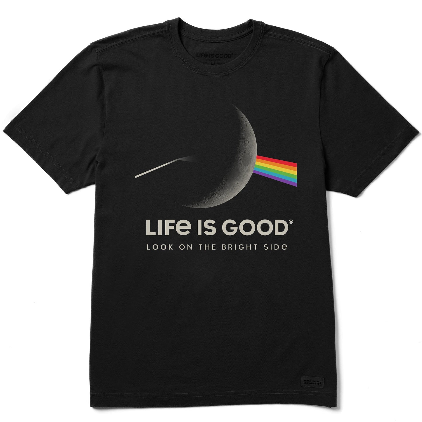 Men's Bright Side of The Moon Short Sleeve Crusher Tee