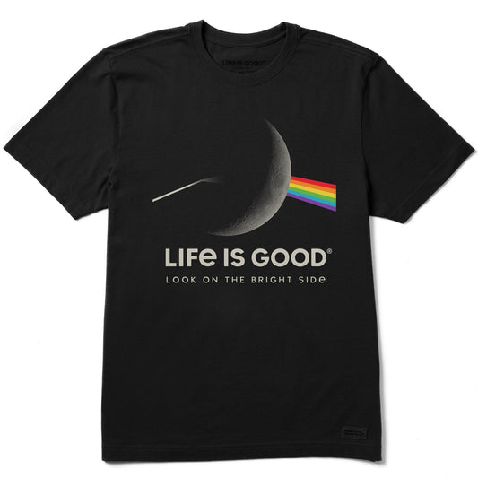 Men's Bright Side of The Moon Short Sleeve Crusher Tee