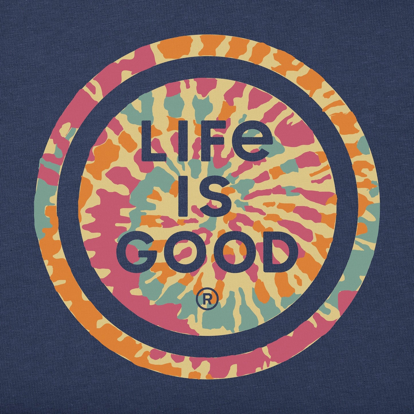 Men's Tie Dye Coin Long Sleeve Crusher Tee