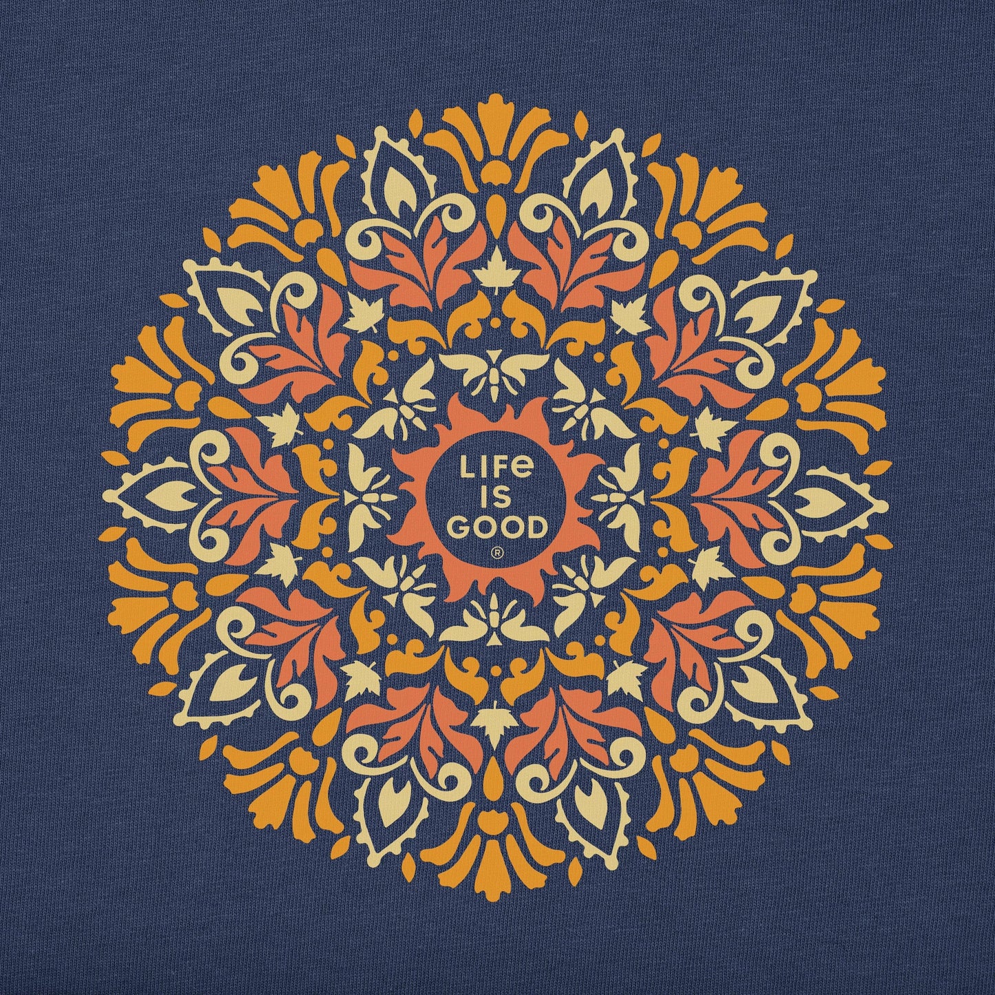 Women's Golden Mandala Long Sleeve Crusher Tee