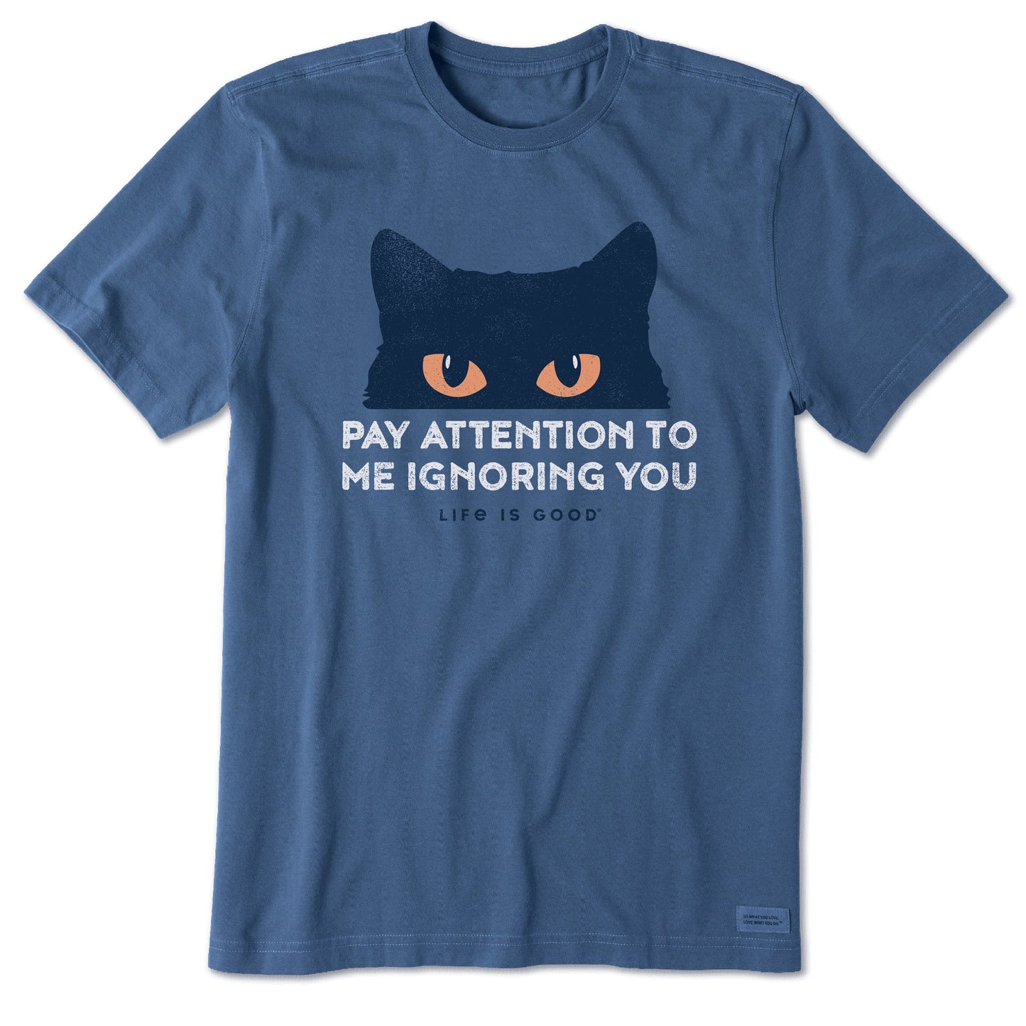 Men's Pay Attention Cat Eyes Short Sleeve Tee