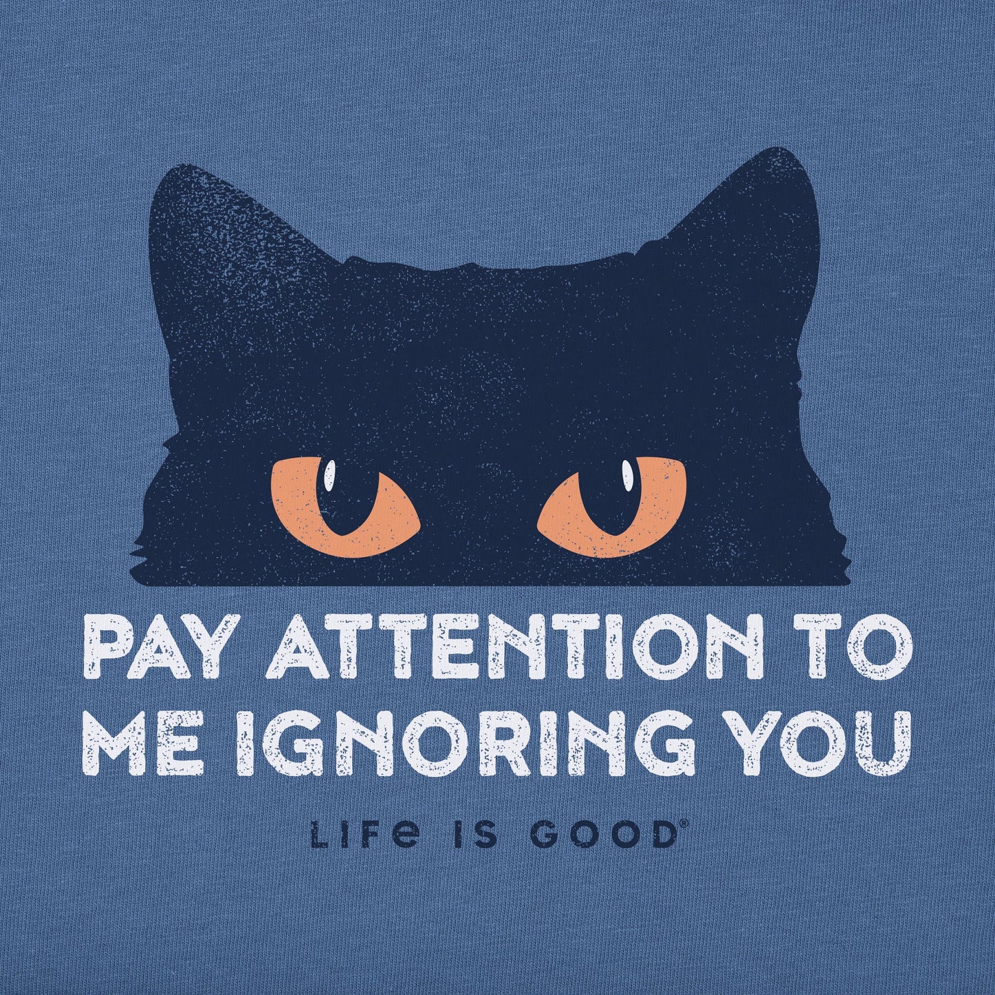 Men's Pay Attention Cat Eyes Short Sleeve Tee