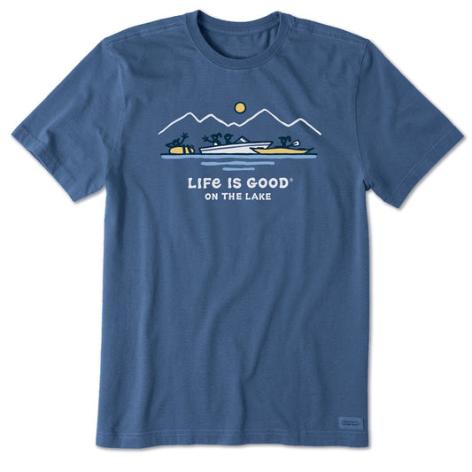 Men's Life is Good Boat Party Short Sleeve Tee