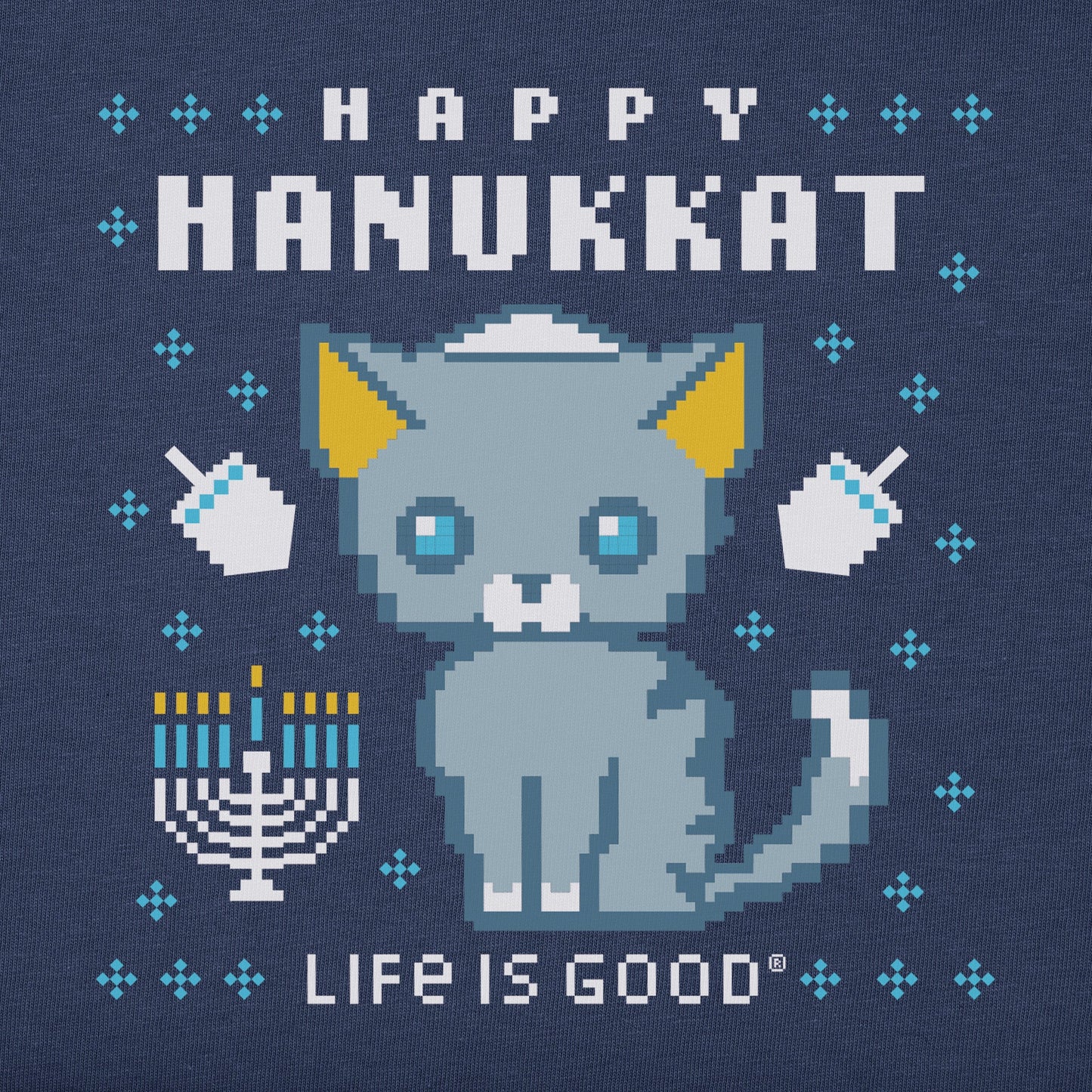 Women's Ugly Sweater Hanukkat Long Sleeve Crusher Tee