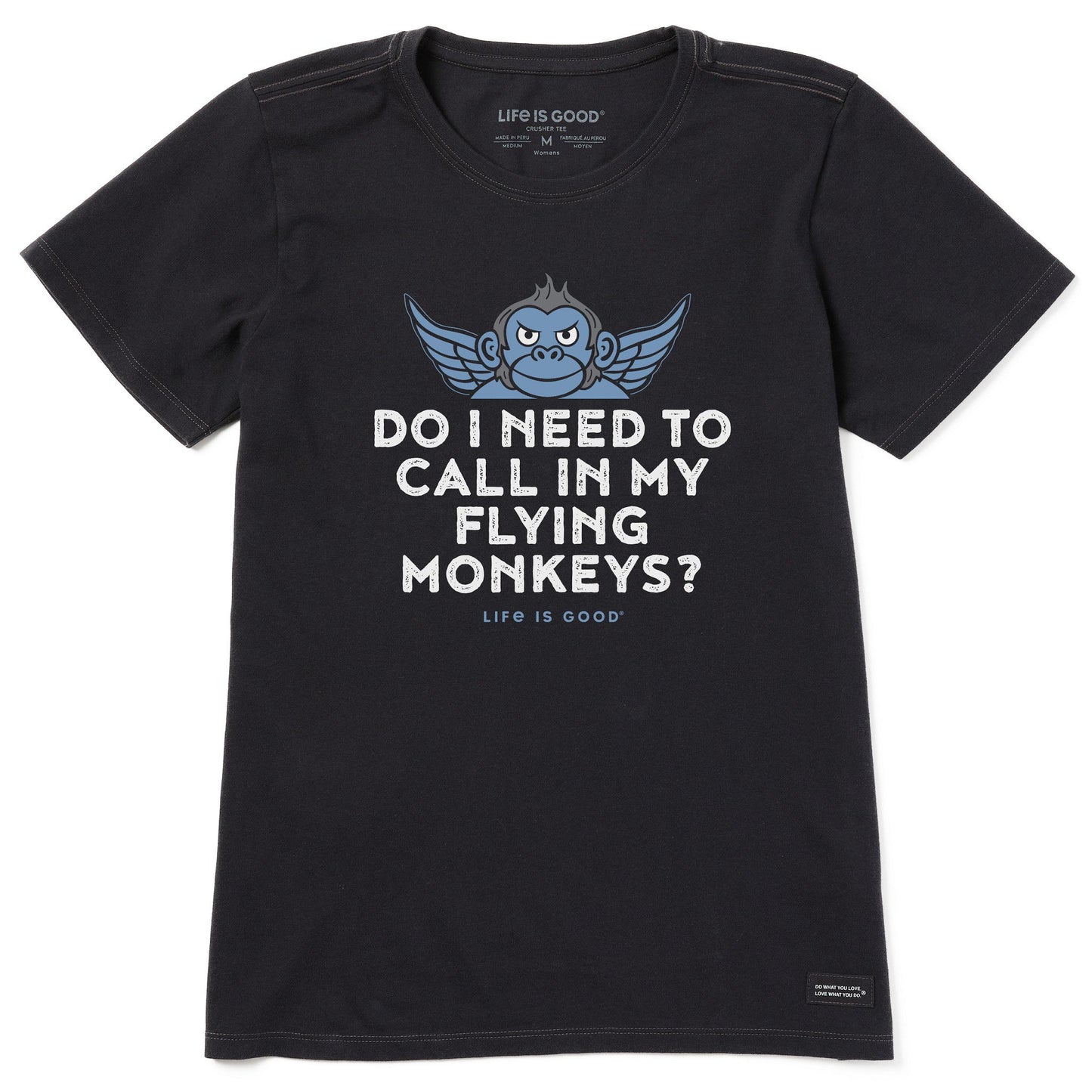 Women's Call my Flying Monkeys Short Sleeve Crusher Tee