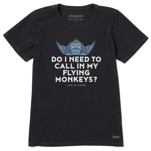 Women's Call my Flying Monkeys Short Sleeve Crusher Tee