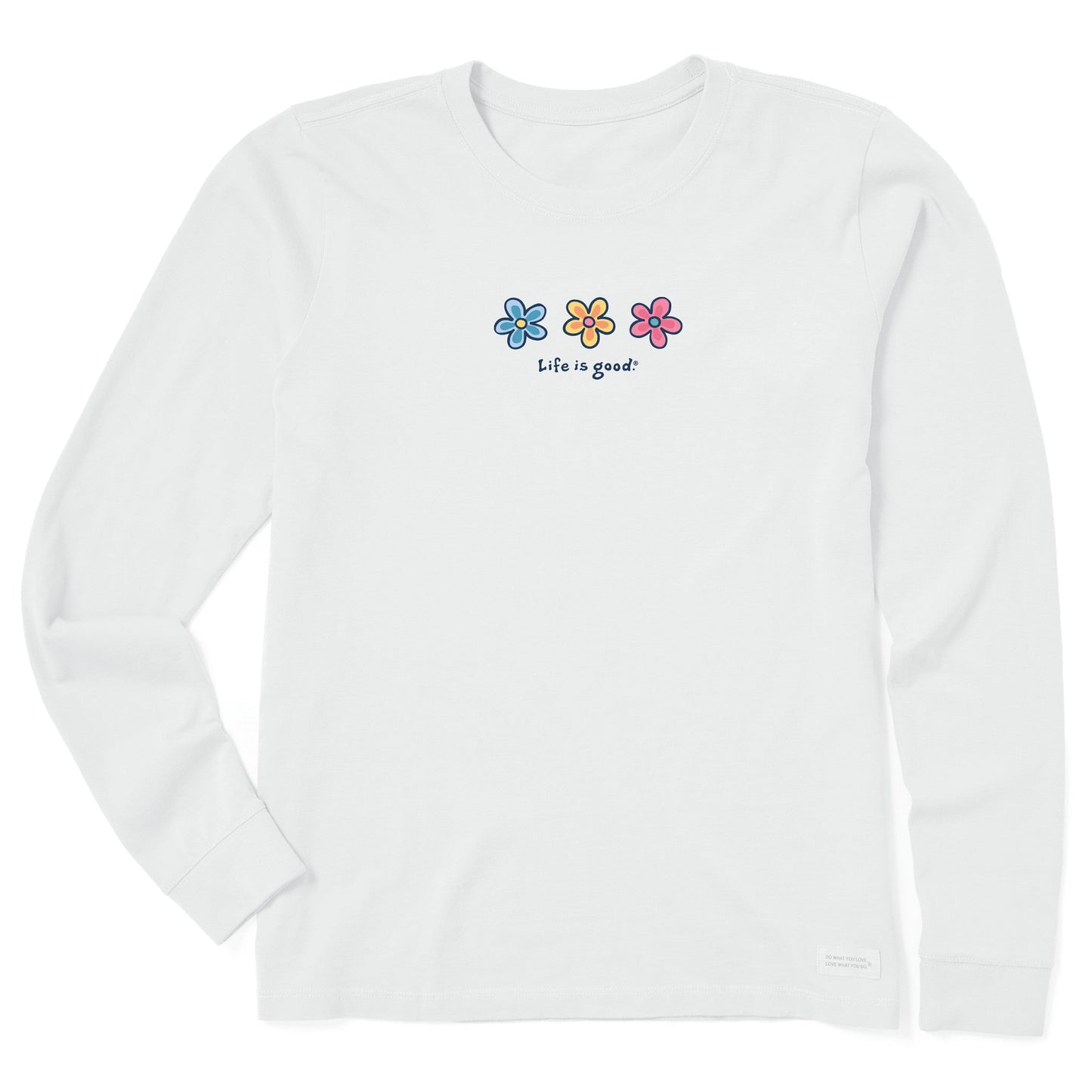 Women's Three Daisies Long Sleeve Crusher Tee