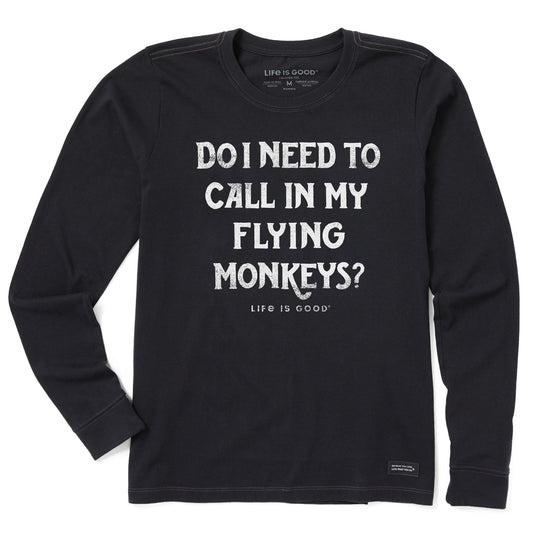 Women's FLYING MONKEY Long Sleeve Crusher Tee