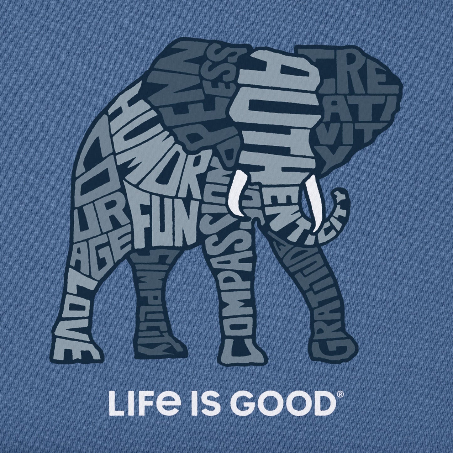 Women's Superpower Elephant Short Sleeve Crusher Tee