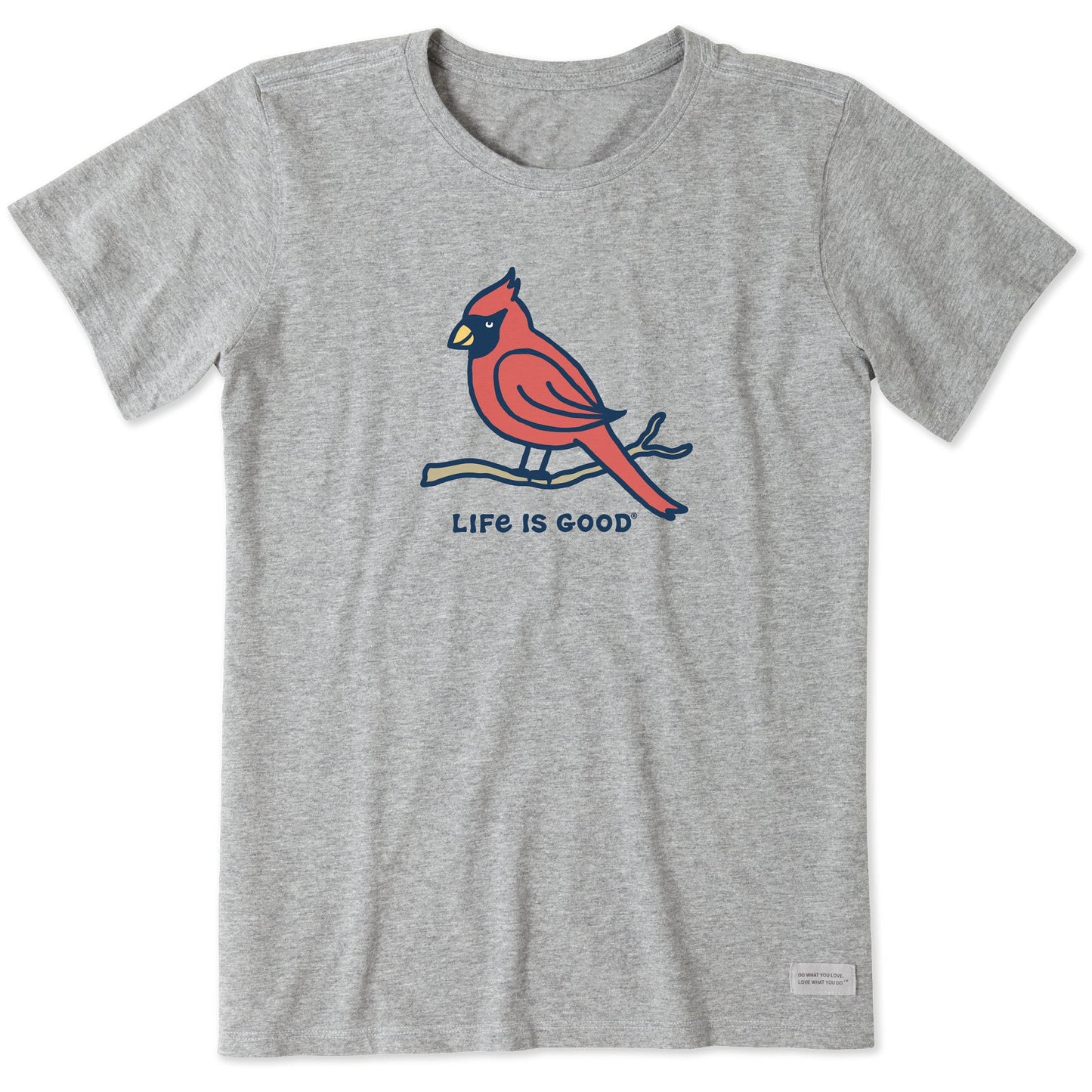 Women's Cute Cardinal Short Sleeve Crusher Tee