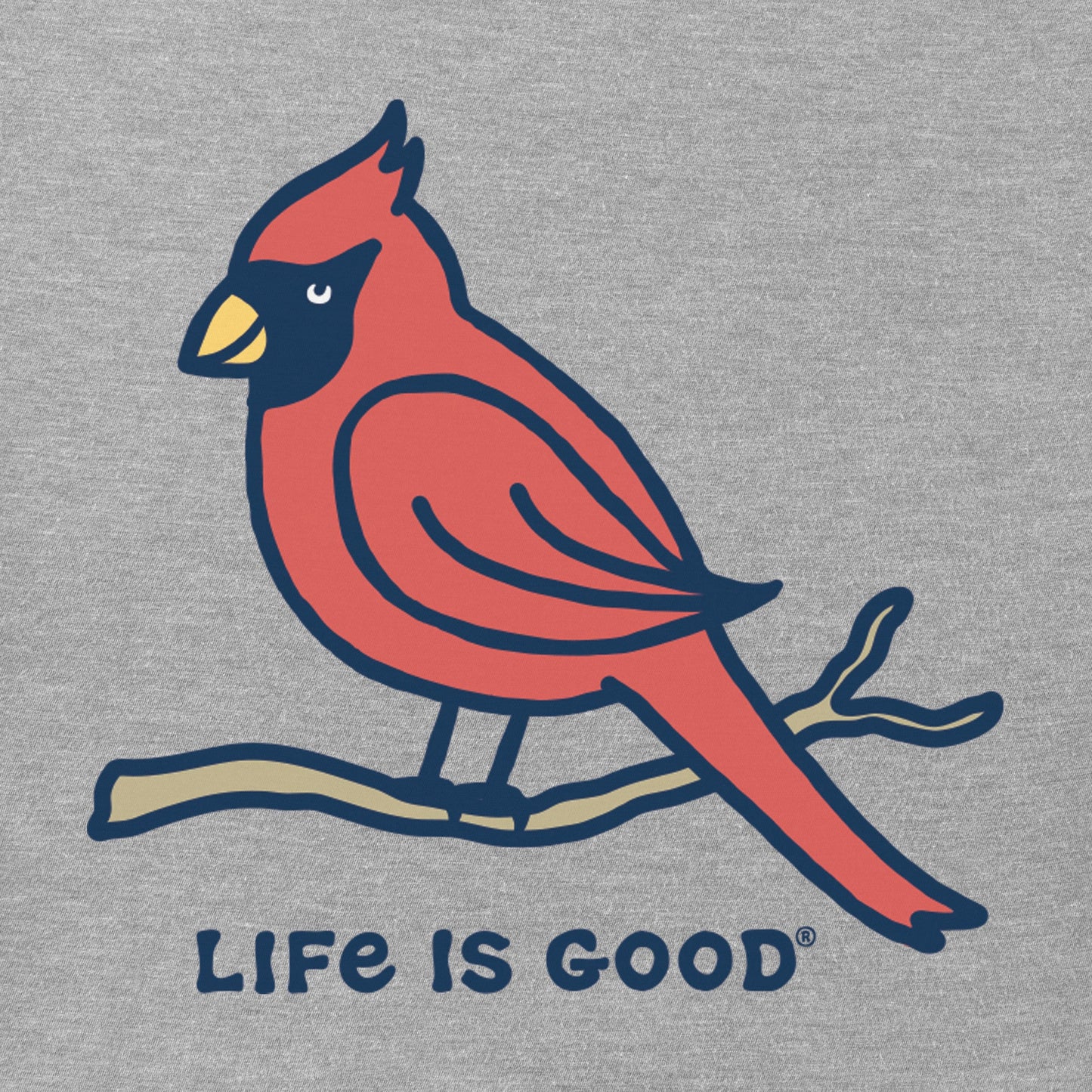 Women's Cute Cardinal Short Sleeve Crusher Tee