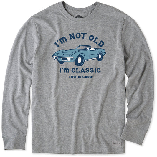 Men's I'm Not Old Sports Car Long Sleeve Crusher Tee