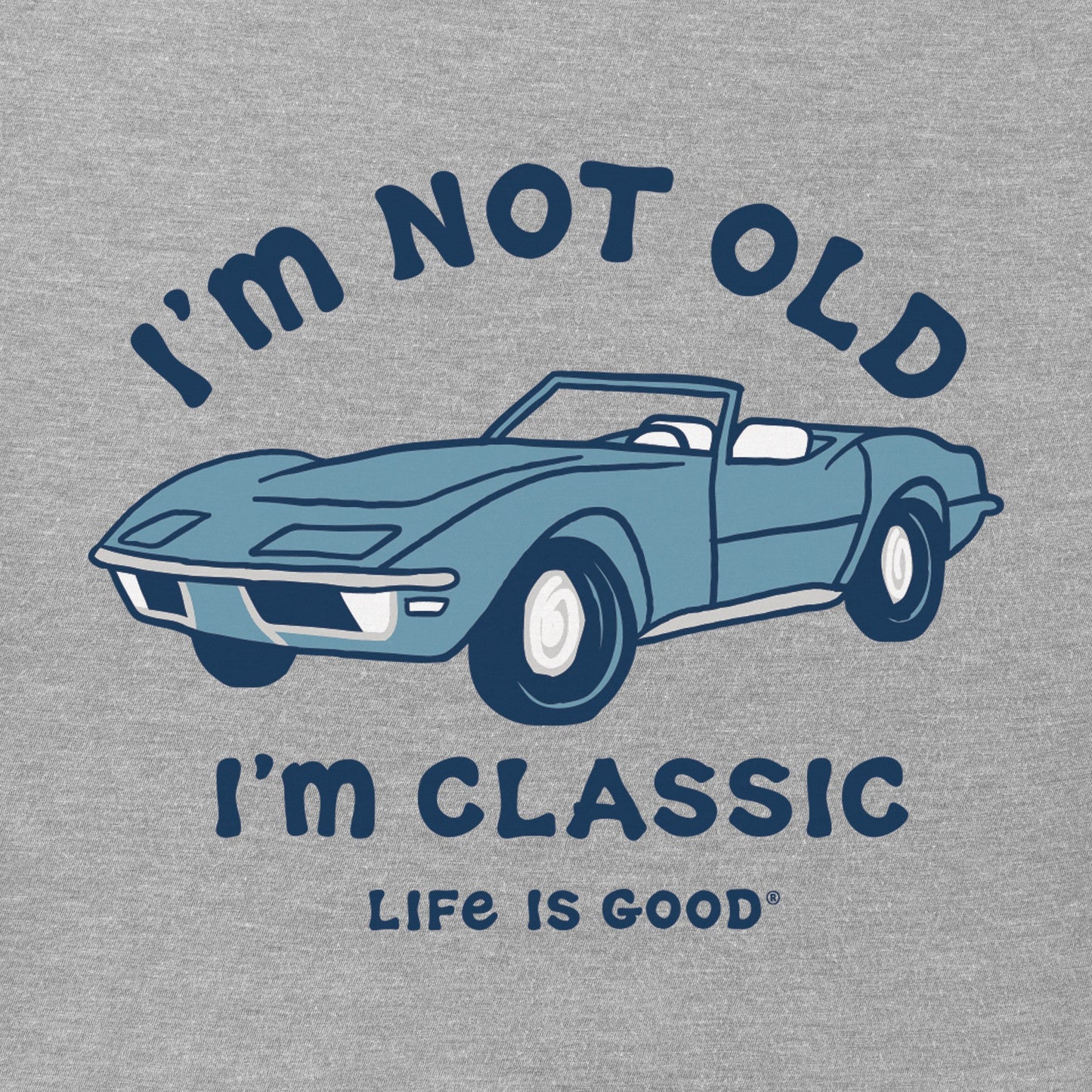 Men's I'm Not Old Sports Car Long Sleeve Crusher Tee