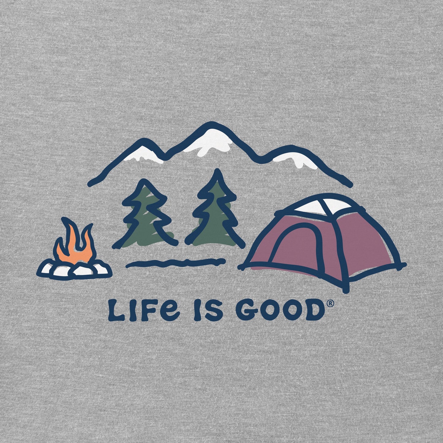 Men's Winter Campscape Long Sleeve Crusher Tee