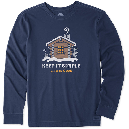 Men's Keep it Simple Cabin Long Sleeve Crusher Tee