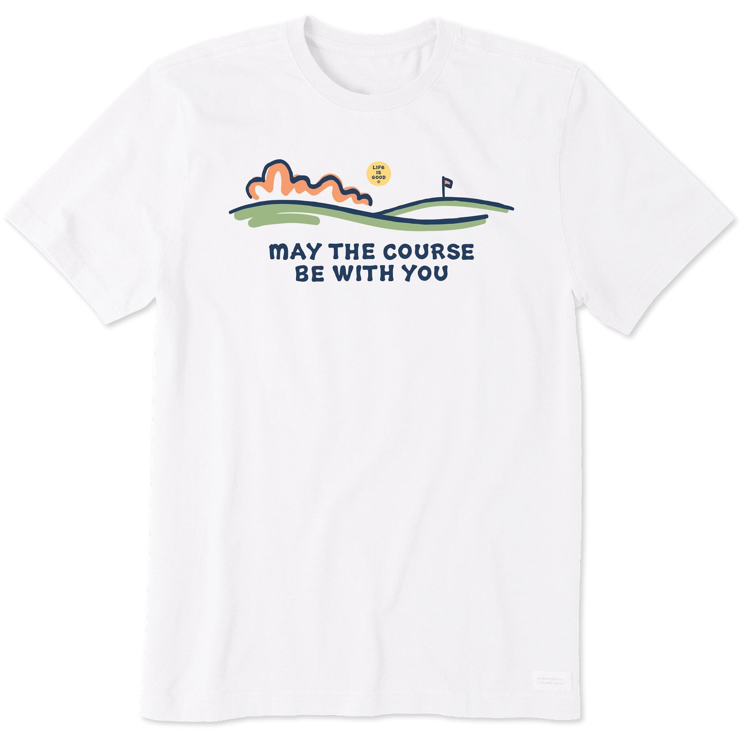 Men's May the Course Be With You Fairway Short Sleeve Crusher Tee