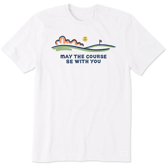 Men's May the Course Be With You Fairway Short Sleeve Crusher Tee