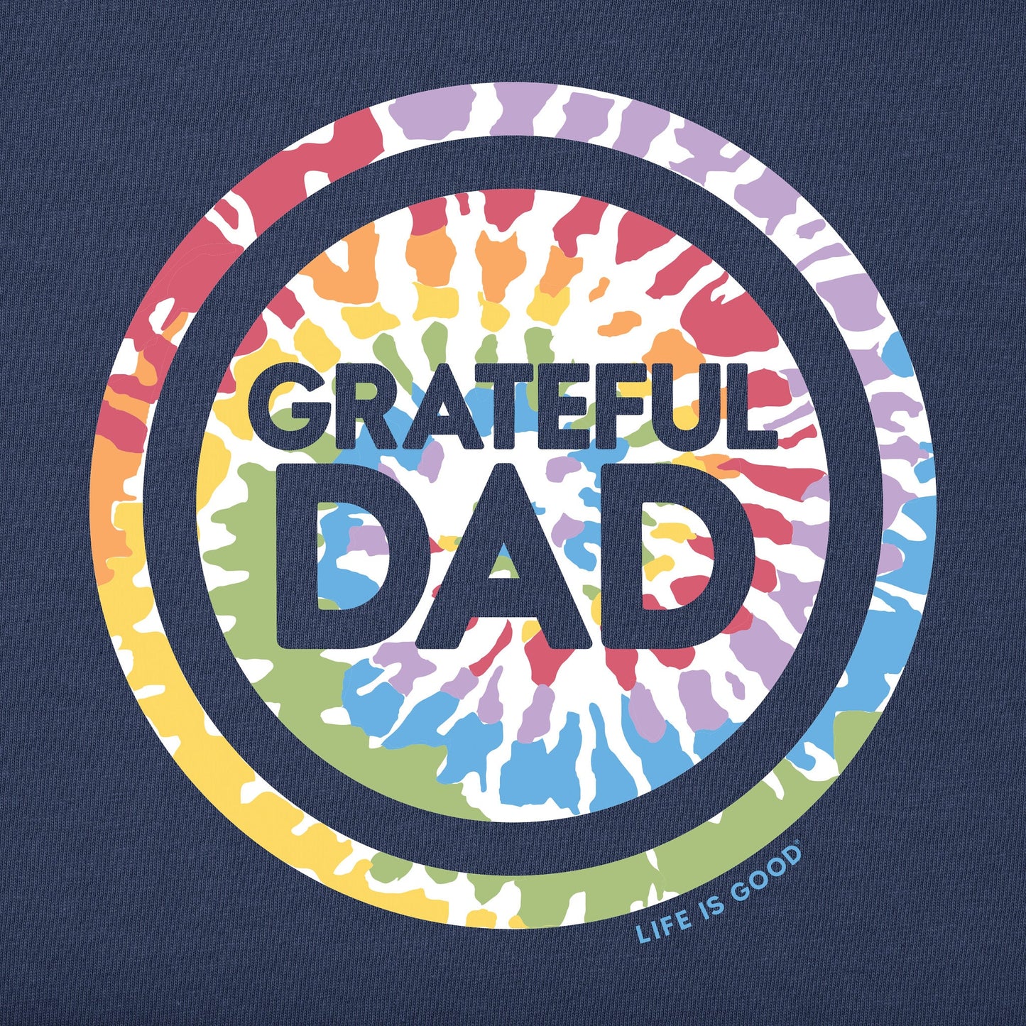 Men's Grateful Dad Tie Dye Coin Short Sleeve Crusher Tee