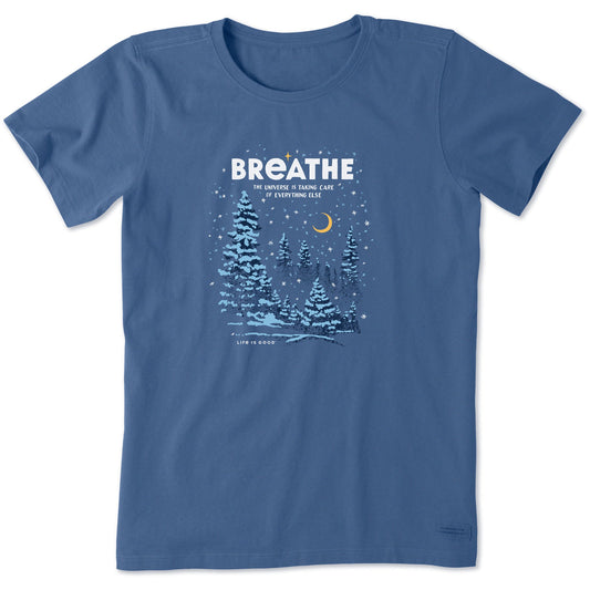 Women's Breathe Universe Winter Short Sleeve Crusher Tee