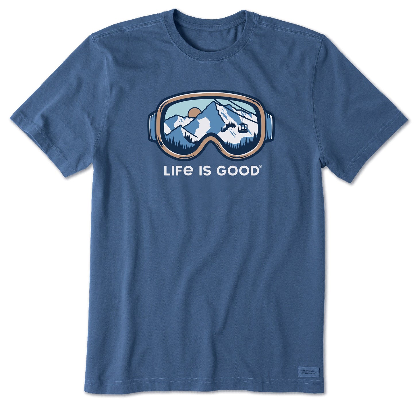 Men's Ski Goggle Landscape Short Sleeve Crusher Tee