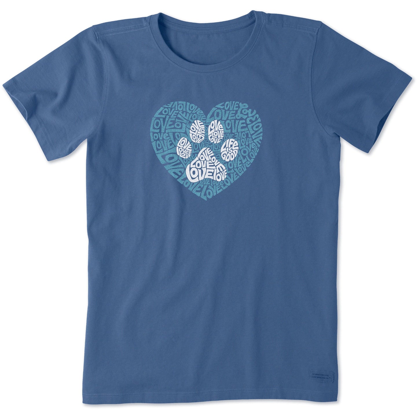 Women's Animal Heart Short Sleeve Crusher Tee