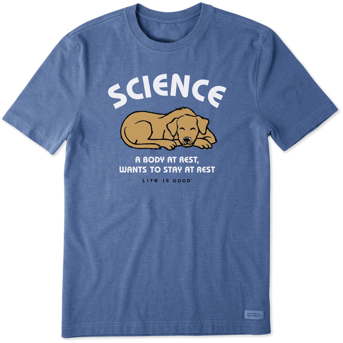 Men's Science A Body At Rest Short Sleeve Crusher Tee