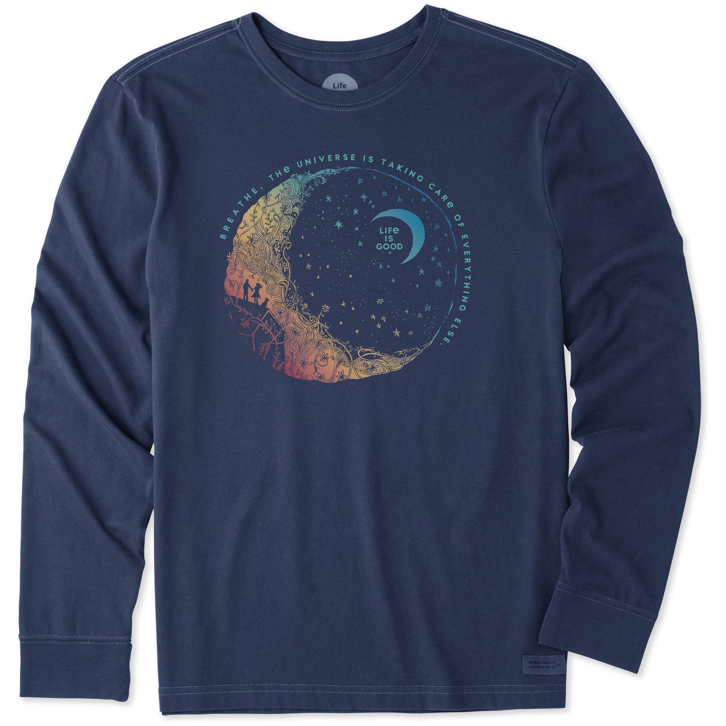 Men's Breathe Moon Long Sleeve Crusher Tee