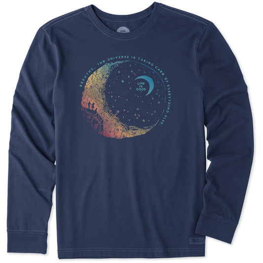 Men's Breathe Moon Long Sleeve Crusher Tee