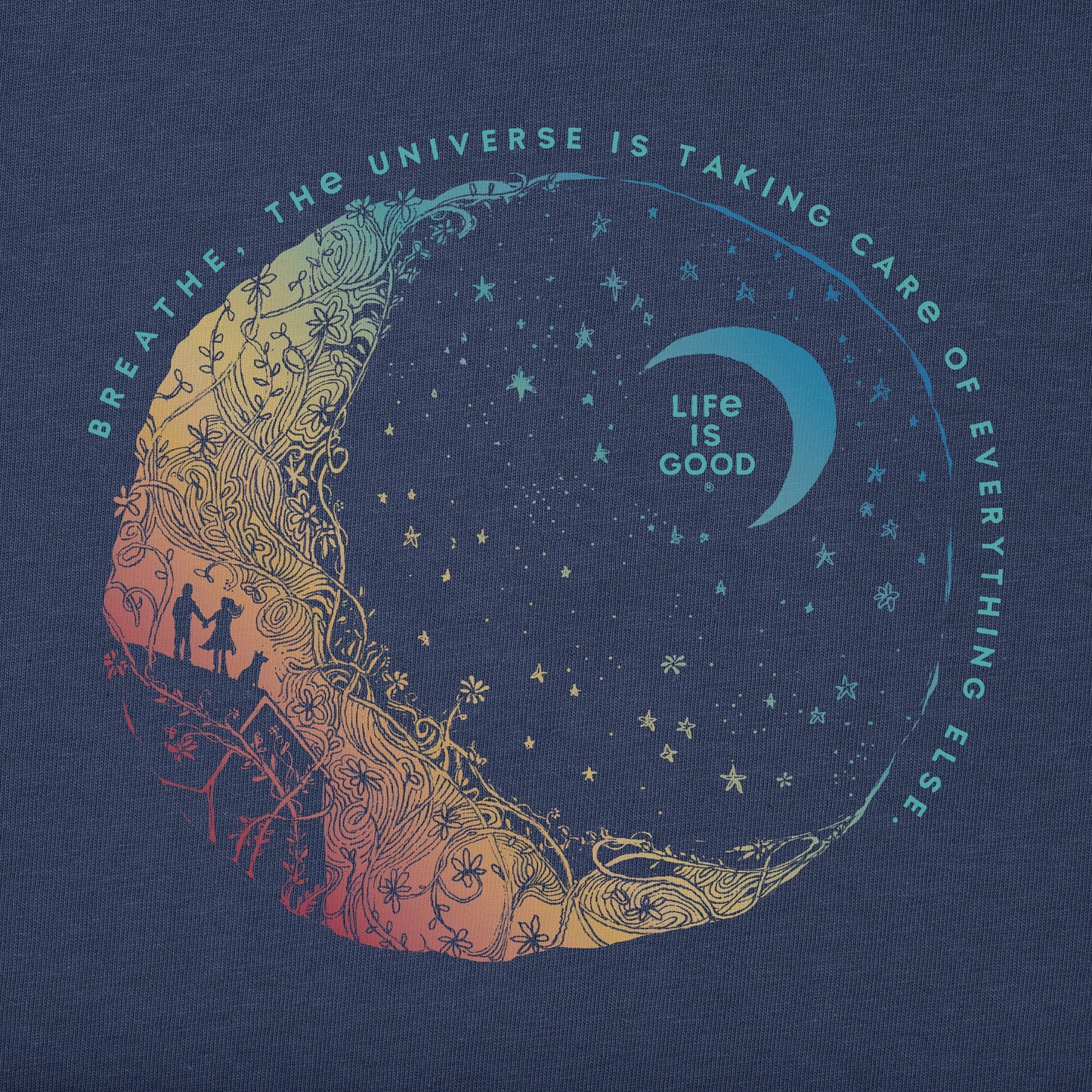 Men's Breathe Moon Long Sleeve Crusher Tee