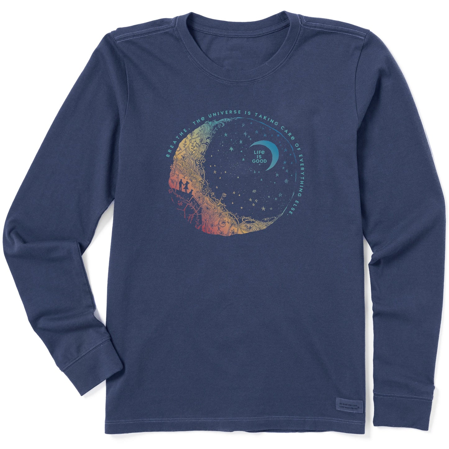 Women's Breathe Moon Long Sleeve Crusher Tee